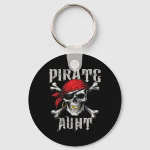 Porte-clés Drapeau De Jolly roger De Tante Pirate Et Traverse