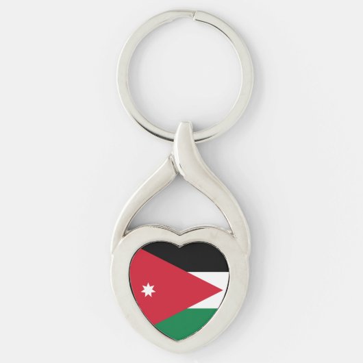 Porte-clés Drapeau de Jordanie (Devant)
