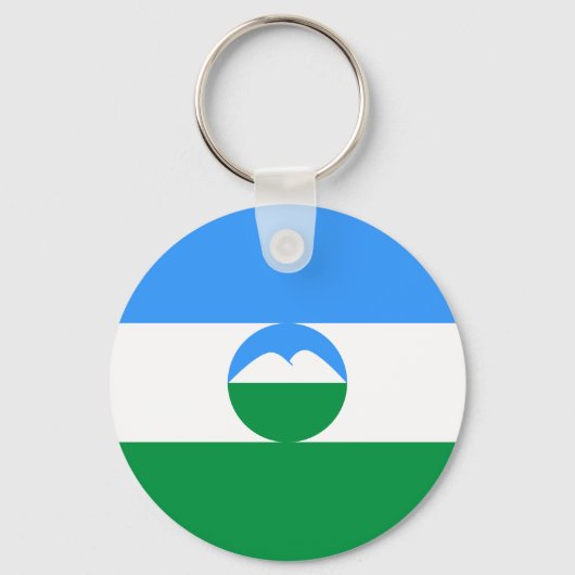 Porte-clés Drapeau de Kabardino-Balkarie (Recto)