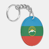 Porte-clés Drapeau de Karatchaïevo-Tcherkessie (Devant gauche)