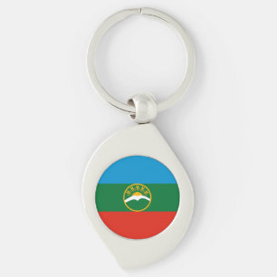 Porte-clés Drapeau de Karatchaïevo-Tcherkessie