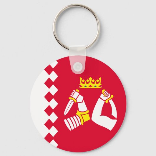 Porte-clés Drapeau de Karelia Nord (Recto)