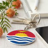 Porte-clés Drapeau de Kiribati (Côté)