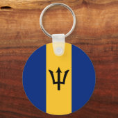 Porte-clés Drapeau de la Barbade (Verso)