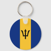 Porte-clés Drapeau de la Barbade (Verso)