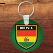Porte-clés Drapeau de la Bolivie (Recto)