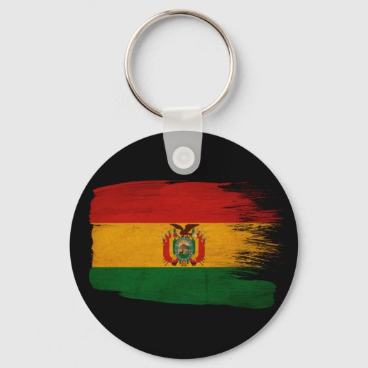 Porte-clés Drapeau de la Bolivie (Recto)