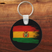 Porte-clés Drapeau de la Bolivie (Recto)
