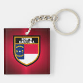 Porte-clés Drapeau de la Caroline du Nord (Dos)