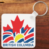 Porte-clés Drapeau de la Colombie-Britannique Canada Souvenir (Verso)