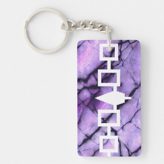 Porte-clés Drapeau de la Confédération Haudenosaunee (Devant)