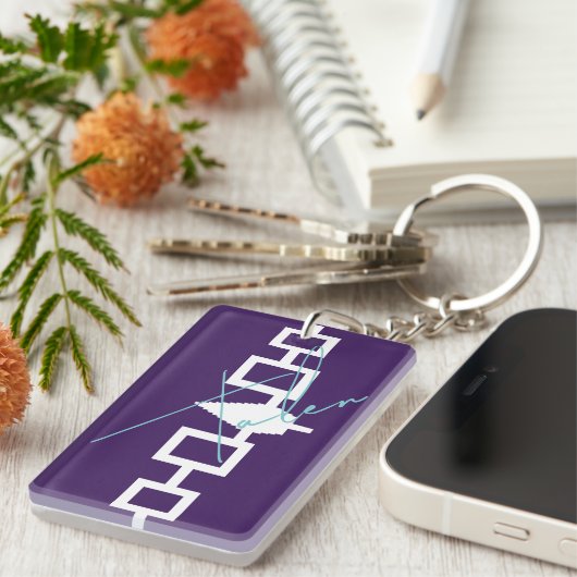 Porte-clés Drapeau de la Confédération Haudenosaunee (Devant droit)