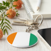 Porte-clés Drapeau de la Côte d'Ivoire (Côté)