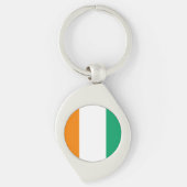 Porte-clés Drapeau de la Côte d'Ivoire (Devant)