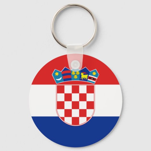 Porte-clés Drapeau de la Croatie (Recto)