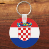 Porte-clés Drapeau de la Croatie (Recto)