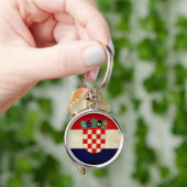 Porte-clés Drapeau de la Croatie (main)
