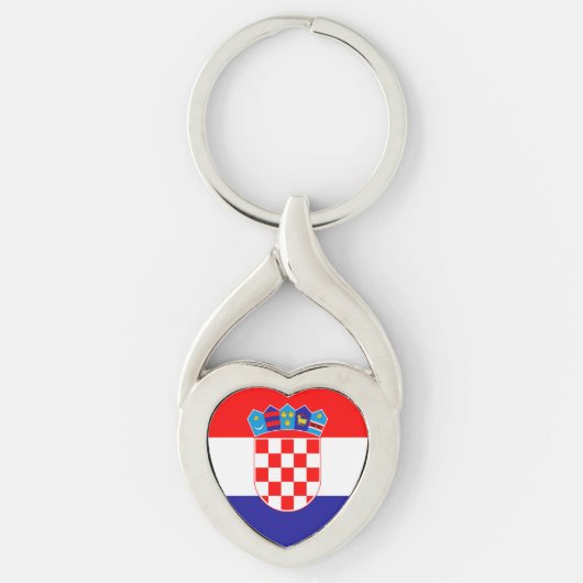 Porte-clés Drapeau de la Croatie (Devant)