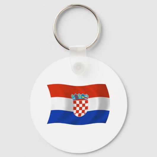 Porte-clés Drapeau de la Croatie (Recto)