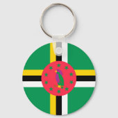 Porte-clés Drapeau de la Dominique (Recto)