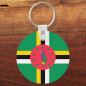Porte-clés Drapeau de la Dominique (Recto)