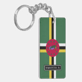 Porte-clés Drapeau de la Dominique (Devant gauche)