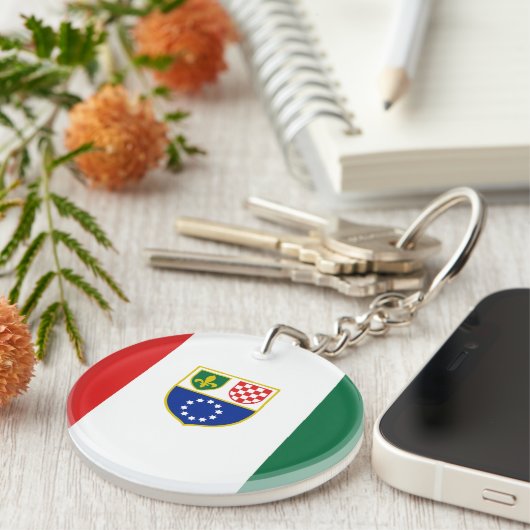 Porte-clés Drapeau de la Fédération de Bosnie (Devant droit)