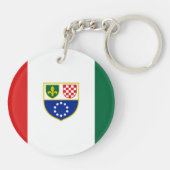 Porte-clés Drapeau de la Fédération de Bosnie (Dos)