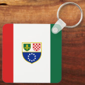Porte-clés Drapeau de la Fédération de Bosnie-Herzégovine (Verso)