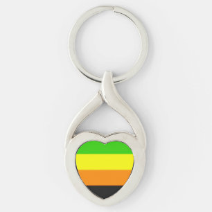 Porte-clés Drapeau de la Fierté Aromantique
