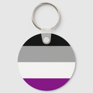 Porte-clés Drapeau de la fierté asexuelle