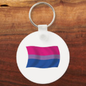 Porte-clés Drapeau de la fierté bisexuelle (Recto)