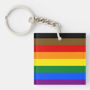Porte-clés Drapeau de la fierté de Philadelphie LGBTQ