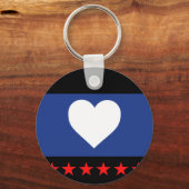 Porte-clés Drapeau de la fierté du pied (Recto)