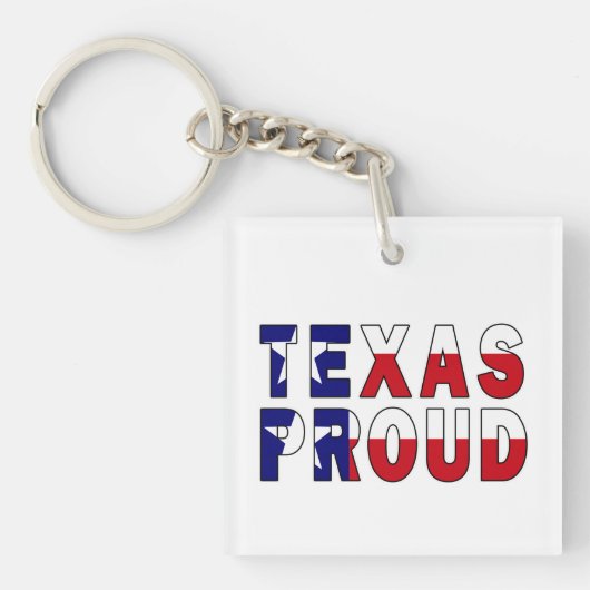 Porte-clés Drapeau de la fierté du Texas (Devant)