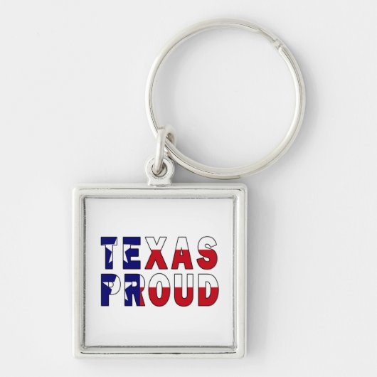 Porte-clés Drapeau de la fierté du Texas (Devant)