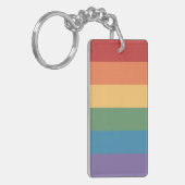Porte-clés Drapeau de la fierté gay Heathered (Devant gauche)