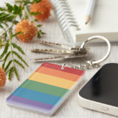 Porte-clés Drapeau de la fierté gay Heathered (Devant droit)