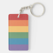 Porte-clés Drapeau de la fierté gay Heathered (Dos)