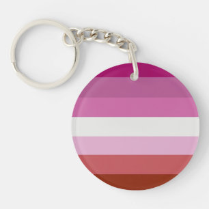 Porte-clés Drapeau de la fierté lesbienne