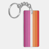 Porte-clés Drapeau de la fierté lesbienne (Devant gauche)