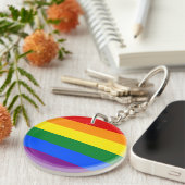 Porte-clés Drapeau de la Fierté LGBT (Devant Droit)