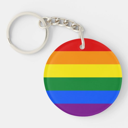 Porte-clés Drapeau de la Fierté LGBT (Devant)