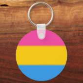 Porte-clés Drapeau de la fierté Pansexual Falln (Recto)