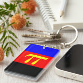 Porte-clés Drapeau de la Fierté polyamérale (Devant droit)