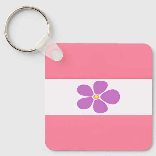 Porte-clés Drapeau de la fierté sapphique - Drapeau sapphique (Recto)