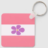 Porte-clés Drapeau de la fierté sapphique - Drapeau sapphique (Dos)