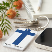 Porte-clés Drapeau de la Finlande (Devant droit)