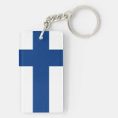 Porte-clés Drapeau de la Finlande (Dos)