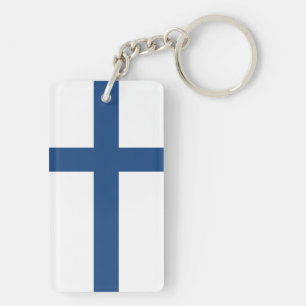 PORTE-CLÉS DRAPEAU DE LA FINLANDE